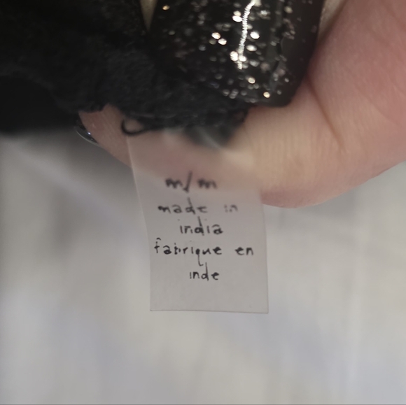 Free People Adella Lace Mini Dress Black Medium Boho Crochet Crisscross Back - Picture 10 of 14